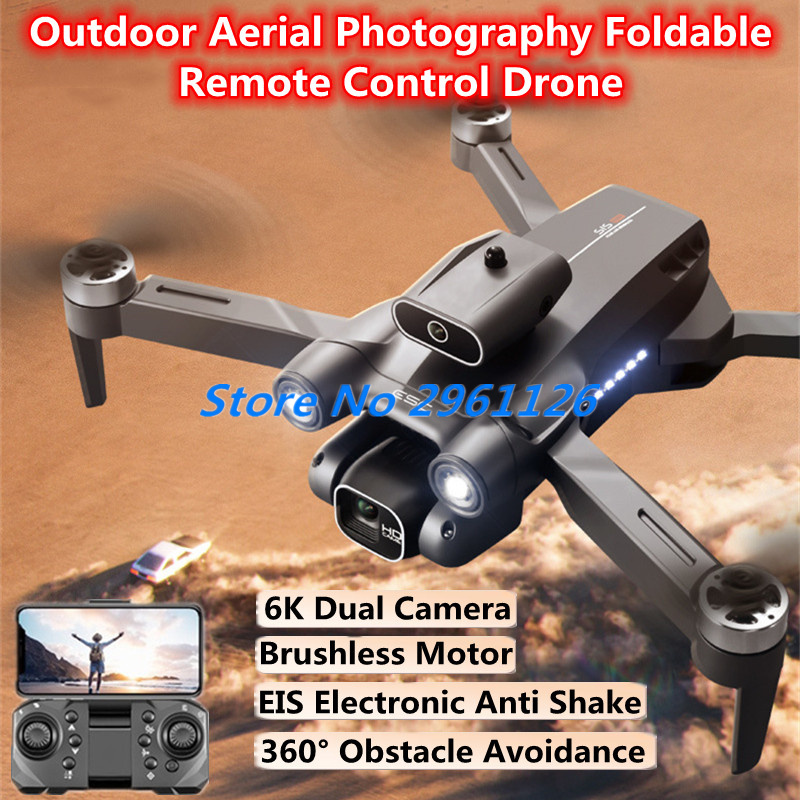 Drone Rc S1S - Buitenantenne Borstelloze opvouwbare afstandsbediening Drone EIS