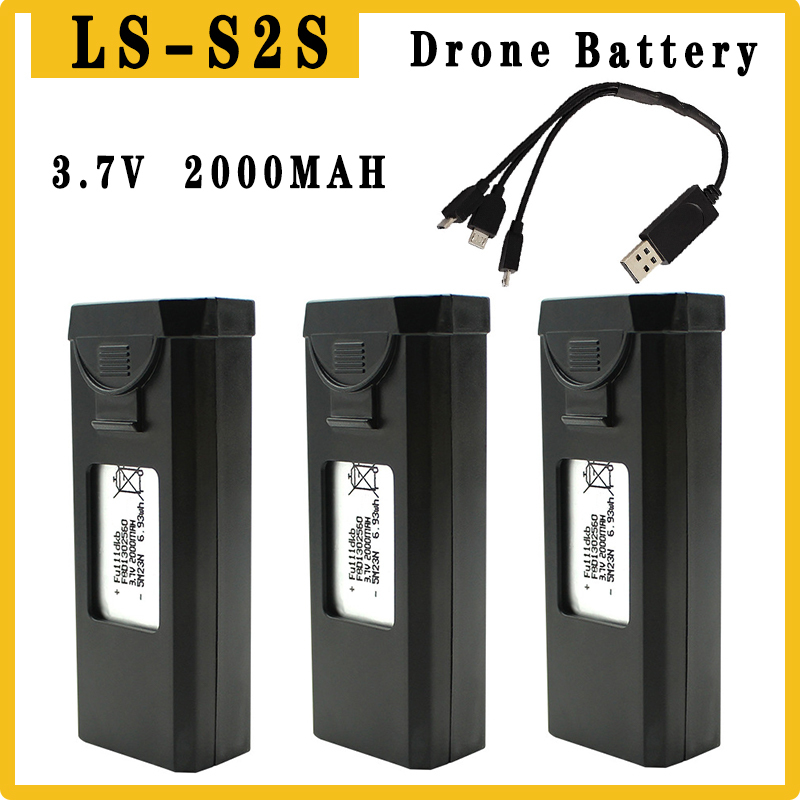 Drone Sjrc - Originele S2S Drones Batterij 3.7V 2000mAh