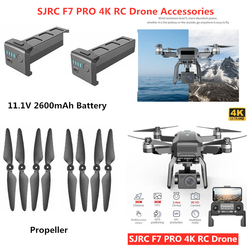 Drone Sjrc - 11.1V 2600mAh Batterij Propeller Voor SJRC
