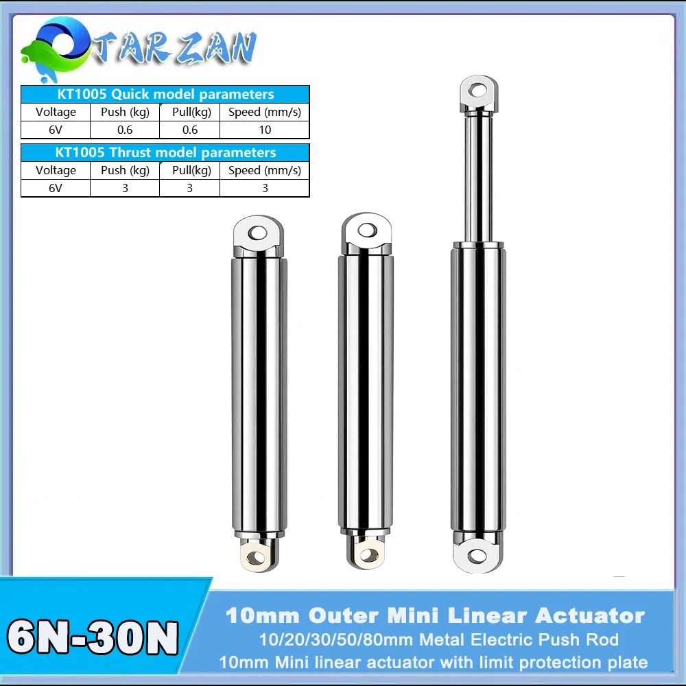 Rc Boat - 10mm Lineaire Actuator Intrekbare Pen Type