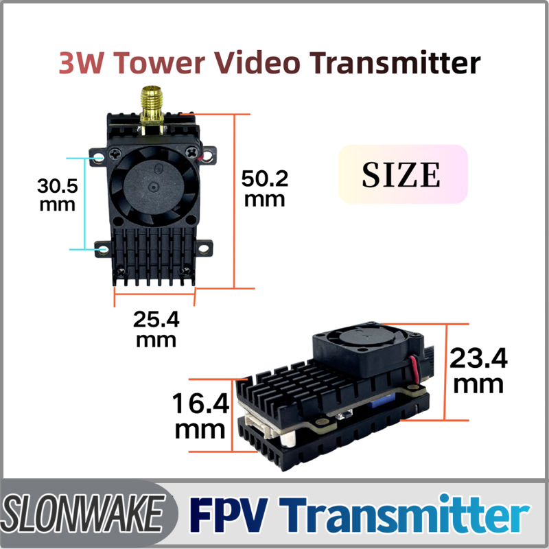 Vtx Video Transmitter - SLONWAKE 5.8G 3000mW Simulatie VTX FPV
