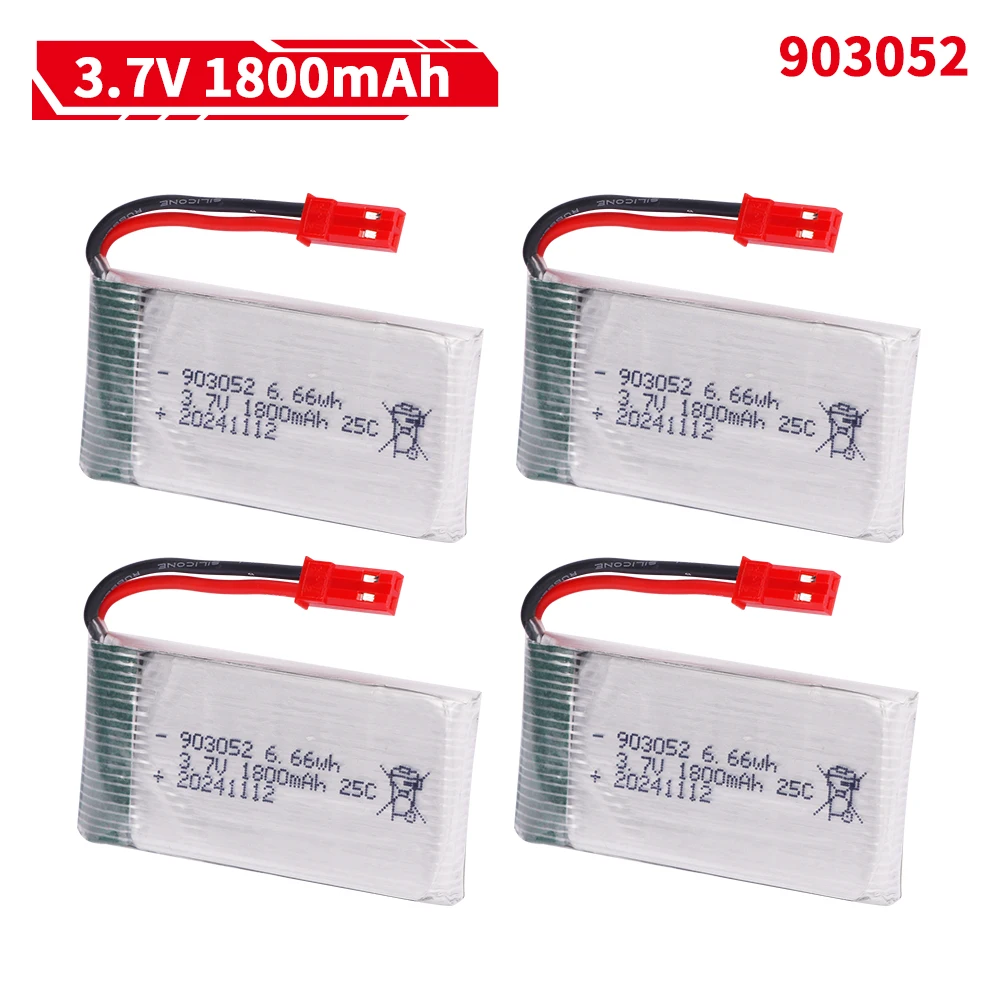 Lipo Battery Charger - 3.7V 1800mAh 903052 lipo Batterij XH4.0