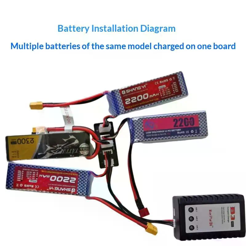 Parallel opladen van Lipo-batt - Lipo Parallel Charging Board recensie en prijs