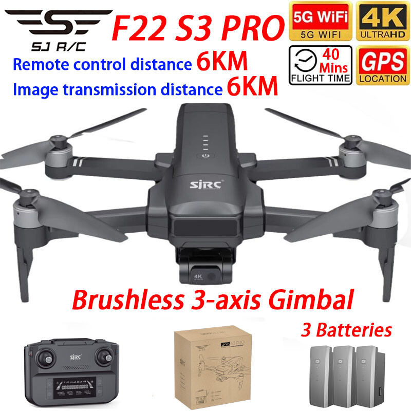 SJRC F22 S3 PRO Drone GPS 6KM  - Drone Sjrc recensie en prijs