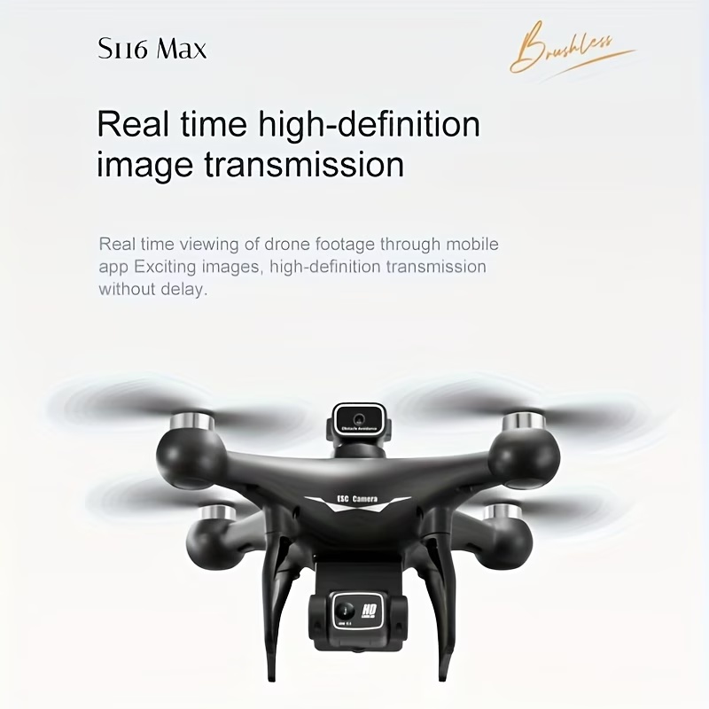 Nieuwe borstelloze motor optis - Drone Rc S116 recensie en prijs